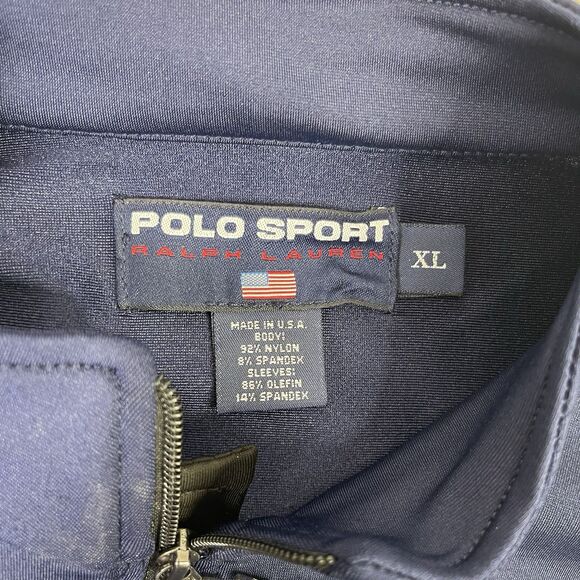 NWT Vintage Polo Sport Ralph Lauren Jacket Womens XL Navy Black Full Zip P - Picture 5 of 9